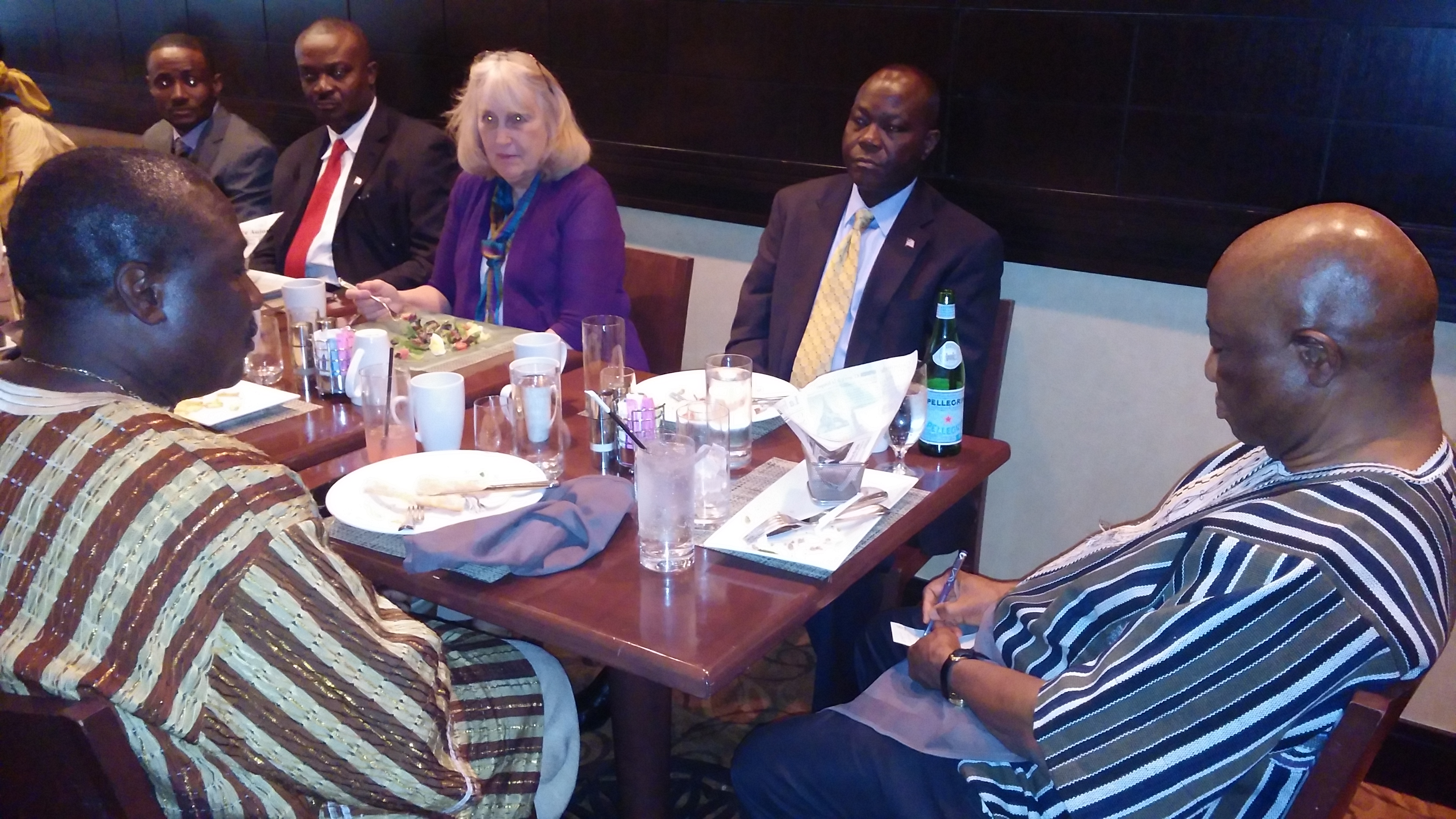 As ULAA President speaks, VP Boikai takes notes
